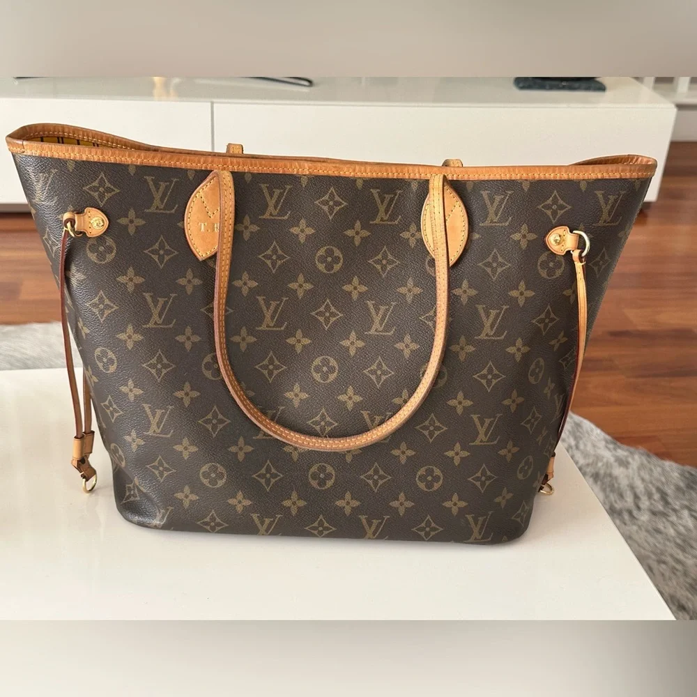 Louis Vuitton Neverfull Tote MM Brown Canvas Monogram - Picture 11 of 16